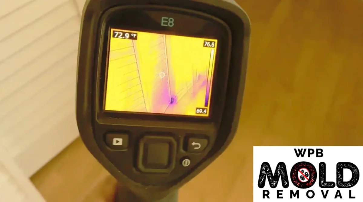 Moisture source identification with a thermal imaging camera